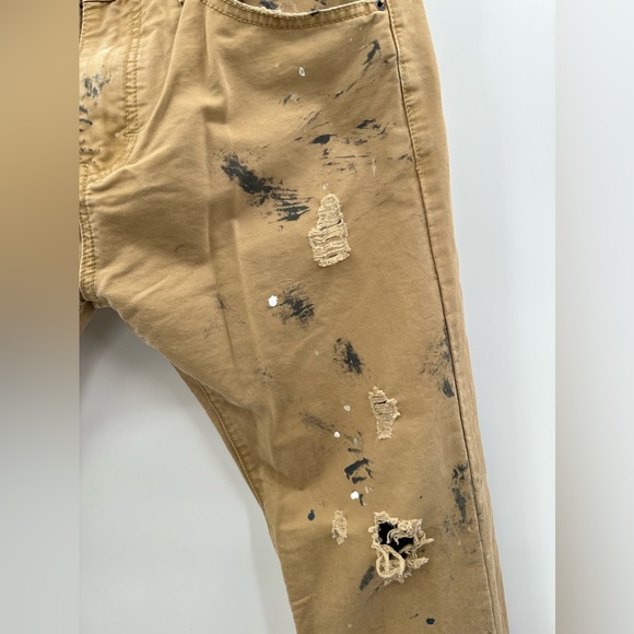 Mostly heard Rarely Seen Chino Khakis Distressed Pants 34x33 (X-1) - Picture 9 of 12